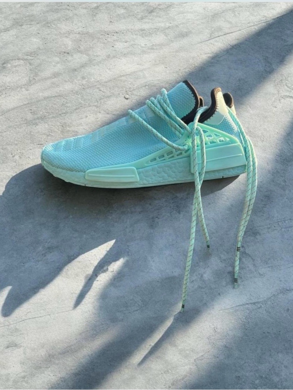 Adidas x Pharrell Williams Human Race NMD “Clear Aqua” GY0094 Sneakers Women’s 8
